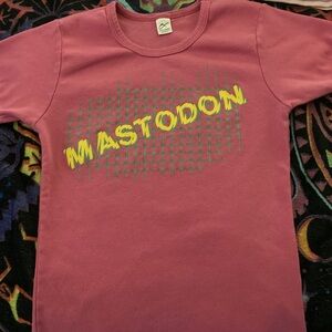 Mastodon Graphic T-Shirt in Pink